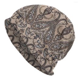Berets Paisley Pattern For Textile Design Old Grunge Texture Bonnet Homme Outdoor Thin Hat Style Skullies Beanies Caps