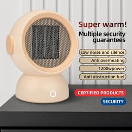 Home Heaters Desktop electric heater 1200W fast heating high-power desktop heating office mini household heater winter heater 231031