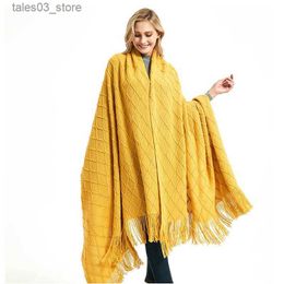 Scarves Imitation Cashmere Scarf Women Winter Scarve Wrap Shawl Female Lady Pashmina Thick Big Blanket Echarpe Hiver Luxe Bufanda Stoles Q231031