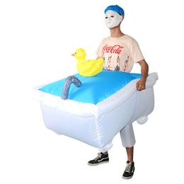 Bathtub Iatable Costumes Halloween Christmas Cosplay Funny Carnival Party Parent-child Activity Show Clothes C73113AD