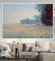 Champ d'avoine (Oat Field) by Claude Monet Oil on Canvas Painting Reproduction Hand Painted No Framed Home Decor Art Craft