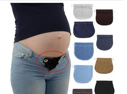 Women Adjustable Elastic Maternity Pregnancy Waistband Belt Waist Extender Clothing Pants For Pregnant Sewing Accessories