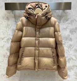 2023Mens Down jacket vest designer parkas for women winter classic warm coat fashion man parker sleeve detachable vest windbreaker Size S-L