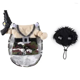 Cat Costumes Mercenary Dog Cosplay Funny Pet Costume Party Fancy Dress Halloween Clothes Accessories