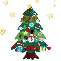 Christmas Decorations Christmas Tree Wall Hanging Montessori Christmas Tree Christmas Felt Tree For Kids Toddlers With 21pcs Detachable Ornaments For 231030
