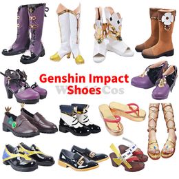 Genshin Impact Klee Hutao Raiden Shogun Alhaitham Lumine Keqing Dori Yunjin Zhongli Cosplay Shoes Accessories