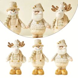 Christmas Decorations Christmas Pendant Santa Claus Snowman Elk Reindeer Decoration Doll Christmas Decor Toy Doll Gift Desktop Xmas Tree Hanging Decor 231030