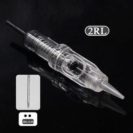 Tattoo Needles 30/50/100pcs 2RL Sterilized Easy Click Permanent Makeup Needles for Tattoo Cartridge Needle Rotary Eyebrow Machine 231030