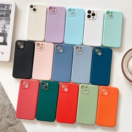 Flüssigsilikon Soft Candy Cases für iPhone 15 14 13 Pro 12Pro Max 11 Mini SE 5,5 6,7 Zoll Handyhülle Rückseite TPU PC Klar