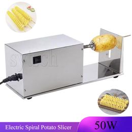 Manual Stretching Electric Potato Tower Machine Tornado Cutting Machine Slicer Rotation