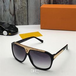 Hochwertige Marken-Mode-Evidence-Sonnenbrillen, Designer-Brillen, Herren- und Damen-Sonnenbrillen in poliertem Schwarz, mit Box-Etui2318