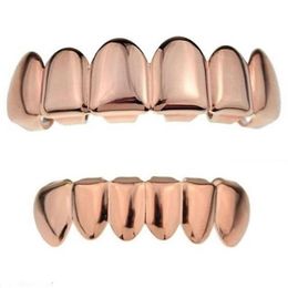 Fashion-Personality Fangs Teeth Gold Silver Rose Gold Teeth Grillz Gold False Teeth Sets Vampire Grills For women&men Dental Grill308b