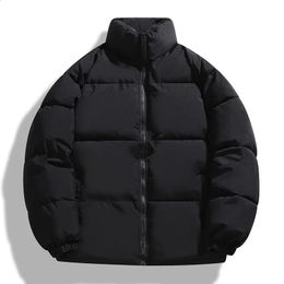 Men's Down Parkas Winter Men Warm Puffer Jackets Thick Casual Padded Outwear Zipper Clre Long Sleeve Couple Outdoor Coat 231030