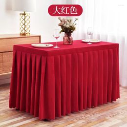 Table Skirt Cloths For Events Tablecloth Pleated European Conference Skirts Exhibition Celebration Cover Wed Decor El