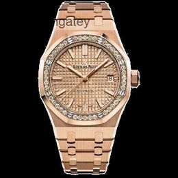 AP Swiss Luxury Wrist Watches Royal AP Oak 15451OR.ZZ.1256OR.03 18K Rose Gold Diamond Automatic Mechanical Women's Watch Wristwatch W58W