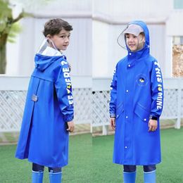 Rain Gear Children's Raincoat Cartoon Polyester Boys' and Girls' Student Kindergarten Conjoined Baby Poncho 231031