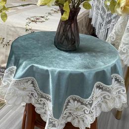 Table Cloth Lace tablecloth knitted rectangular hollow coffee table embroidery table Table cloth