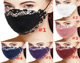 Lace Mask Women Diamond sexy Decoration Facemask Sparkly Blink Sexy Mesh Party Show Mask 2020 Fast 4968034