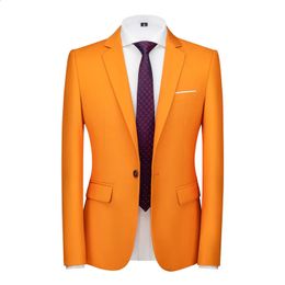 Men's Suits Blazers Plus Size 6XL-M Candy Colors Mens Business Slim Blazers Jacket Formal Office Social Club Casual Formal Wear Tuxedo Suit Jacket 231030