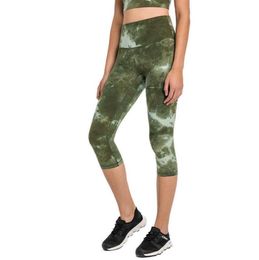 L13 Printed Women Sport Leggings Elastic High Waist Tummy Control Yoga Crop Pants Gym Capris Slimming Fitness Running Tights Fema3151790