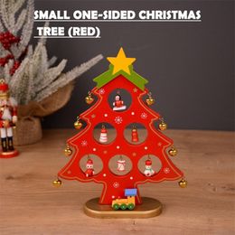 Christmas Decorations DIY Felt Christmas Tree Wall Hanging Artificial Xmas Tree With Santa Claus Snowflakes Ornament Year Kid Child Toy Gift 2024 231030