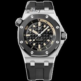 AP Swiss Luxury Wrist Watches Epic 15720CN.OO.A002CA.01 Royal AP Oak Offshore Series 18k Platinum Automatic Mechanical Men's Watch 15720CN Wristwatch XUN7