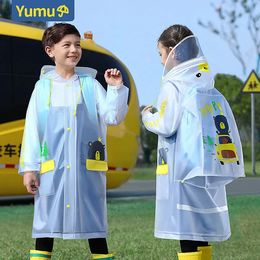 Rain Gear Children's raincoat boys and girls fashion kindergarten little boy suit waterproof baby poncho kids 231031