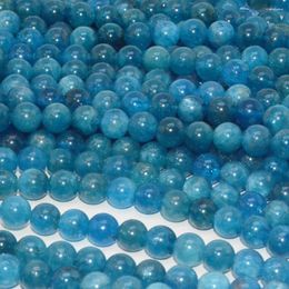Loose Gemstones Natural Blue Apatite Round Beads 6.2mm-6.3mm