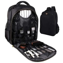 Hair Salon Barber Supplies Backpack Portable Clippers Organizer Hairstylist Tools Bag Large Capacity Travel Bag Salon Storage Shoulders Bag 231030