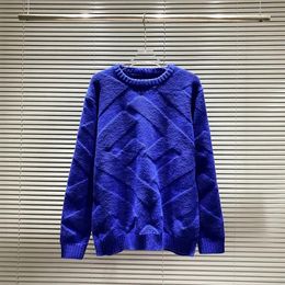 Sweater Men Hoodie Men's Designers Allover Tech Printed Otton Knit Crewneck Women Letter Blue Sweaters Paris Sportswear Style US Size S-3XL A31