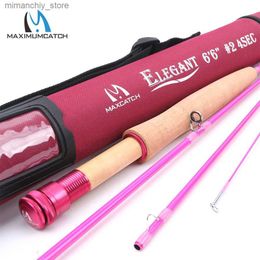 Boat Fishing Rods Maximumcatch 2wt/5wt Women Pink Fly Fishing Rod Medium-Fast with Cordura Rod Tube Q231031