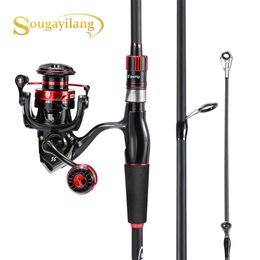 Fishing Accessories Sougayilang Rods and Reels Set 5.2 1 Gear Ratio 1.8 2.1m 5kg Max Drag Rod for Freshwater Bass 231030