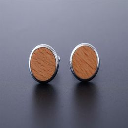 Cuff links Fashion jewellery 2019 high end wooden mens accessories whole custom high quality button cuff sleeve button282a