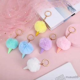 Mobile Phone Chain Creative Keychain Plush Ice Styling Cute Fashion Bag Hanging Ornaments R231031