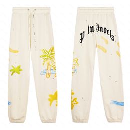 Palms Palm Angel PA Mens Pants Designer Sweatpants Fashion Print Sport Retro Loose Pant High Street Joggers Womens Couple Trouser Hip Hop Streetwear Angels 8127 ESH