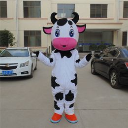 2024 Halloween Cow Mascot Costume Cartoon Anime theme character Adult Size Christmas Carnival Birthday Party Fancy Outfit