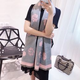 High Quality Cashmere Pashmina Shawl Luxury Brand Italian Style Scarf Hot New Gifts Fashion Accessories Winter Women Boutique Solid Colour Printed Warm Scarf