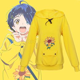 Anime Cosplay Wonder Egg Priority Ohto Ai Pullover Women Girls Spring Casual Yellow Long Sleeve Hoodies & Sweatshirt C68M129