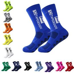 Anti-slip Football Socks Men Women Non-slip Soccer Basketball Tennis Sport Socks Grip Cycling Riding Socks 38-45 Sportswear AccessoriesSports Socks