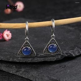 Dangle Earrings Triangle Natural Kyanite Vintage Jewellery Variety Of Gems Pendant 925 Sterling Silver Moonstone Drop Earring For Women