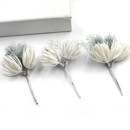 Dried Flowers 1 Pcs Mini Artificial Pine Needle DIY Flower Celebration Home Decoration Gift Candy Box Year Christmas 231030