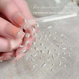 Nail Art Decorations Pearl Supplies Elegant Not Easy To Break Odourless High Gloss Finish Unique Shape Fashion Decoration Shiny Mini Size