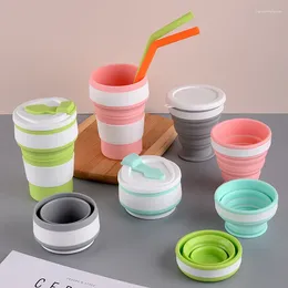Tumblers Folding Silicone Water Outdoor Travel Casual Coffee Gift Cup