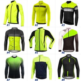 Racing Jackets Outdoor Men Long Sleeve Cycling Jersey Jacket Bike Team Sport Road Sweater Downhill Wear Top Antislip Bicycl Tight Uniform