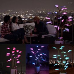 Gece Işıkları Büyülü Led Houseplant Peri Lamba Işık Bitki Partisi Dekor Ev Ağacı Bonsai Evi