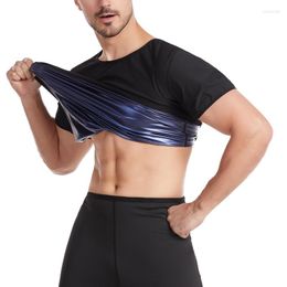 Undershirts Men's Slimming Body Shaper Sweat Shirt Compression Abdomen Tummy Belly Sauna Slim Waist Cincher Underwear Sports Undershirt