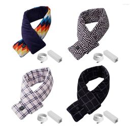 Bandanas Heated Scarf USB Electric Warm Heating Scarves With Power Bank Rechargeable Washable Winter Neck Wrap For Men Women Indoo