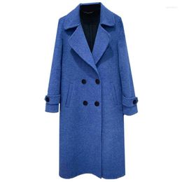 Women's Wool Women's & Blends Plus Size Autumn And Winter Woollen Coat Female Mid-length 2022 Korean Version Of The Tide Ladies Fashion