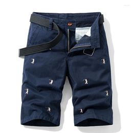 Мужские шорты Pure Cotton Summer Mens Cargo Boys Casual Pocket Streetwear Plus Size Мужской длинные бермудские графики Z148