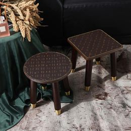 retro furniture NZ - Classic luxury living room furniture shoes stool fashion retro designer wood chair tea table sofa263W